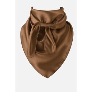 Brown Wild Rag Large Scarf 23x23" Western Accessory Cowgirl or Cowboy